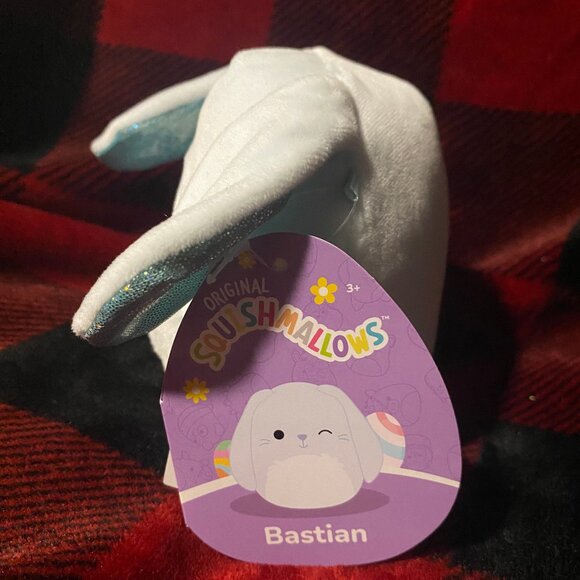 Bastian the Blue Bunny Squishmallow Easter Edition - Picture 3 of 3